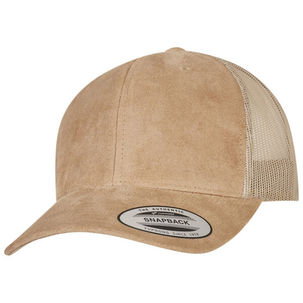 Imitation suede leather trucker cap (6606SU) Thumbnail