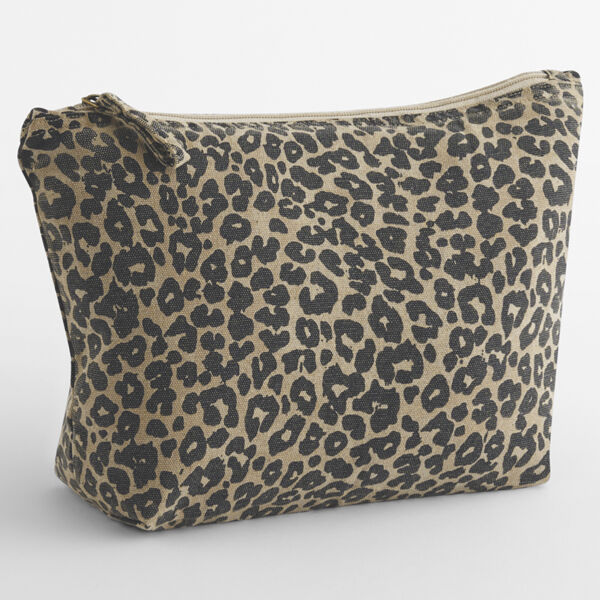 Westford Mill Leopard Print Canvas Accessory Bag Thumbnail